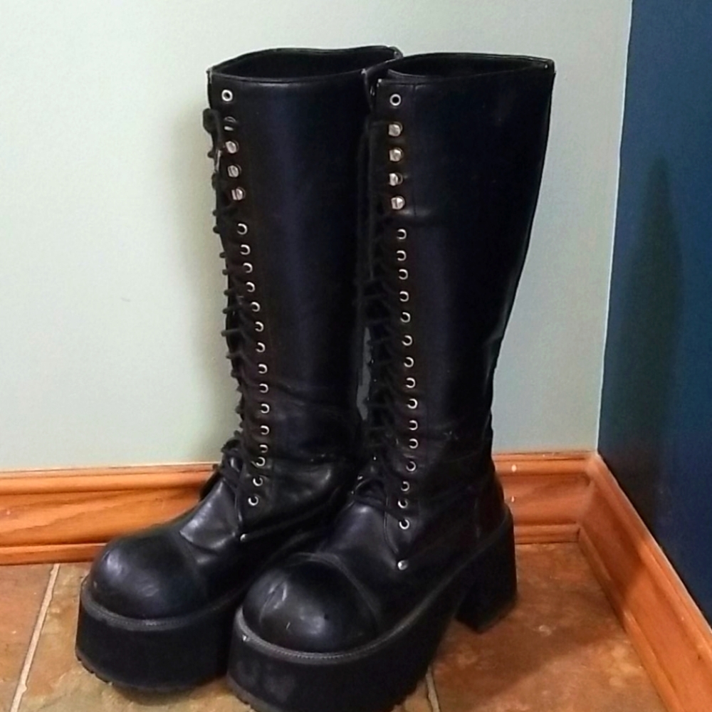 COPY - Punk style knee high boots